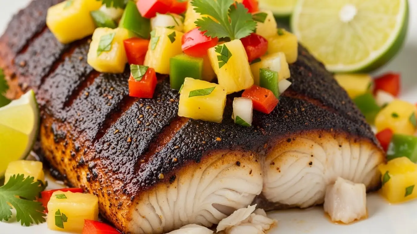 Blackened Fish with Pineapple Salsa Recipe