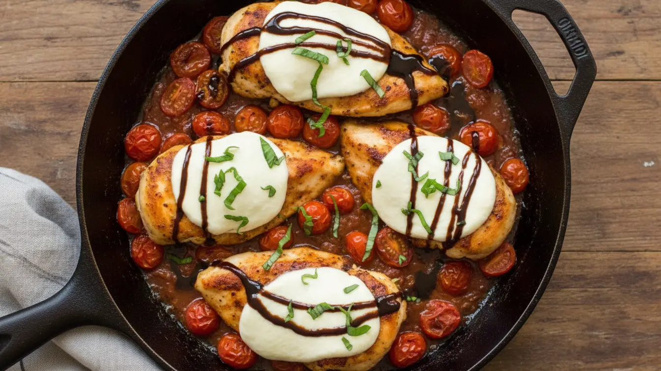 Chicken Caprese Skillet Recipe
