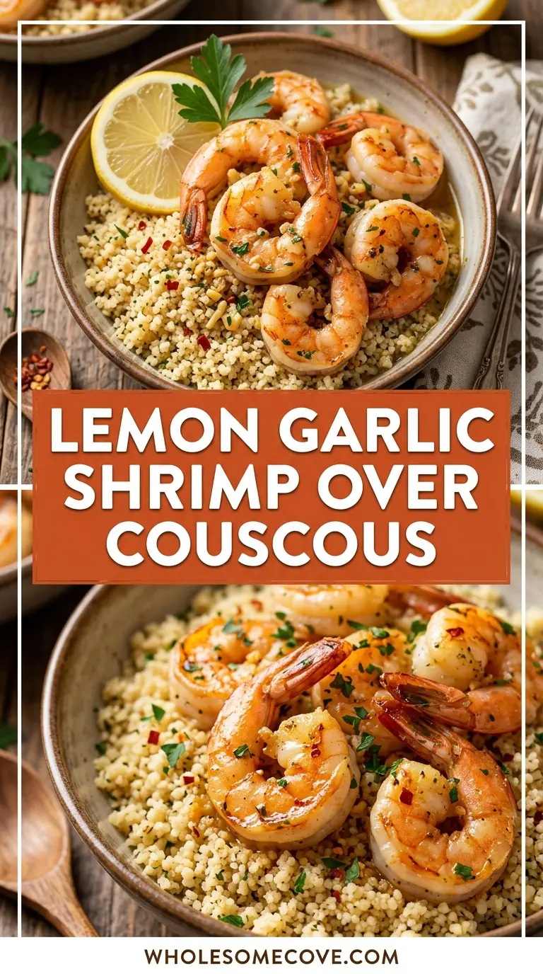 Lemon Garlic Shrimp over Couscous Recipe