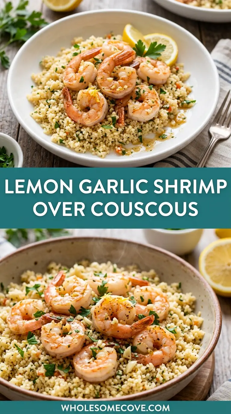 Lemon Garlic Shrimp over Couscous Recipe