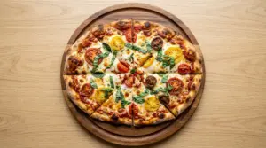 Tomato Basil Mozzarella Flatbread Pizza Recipe