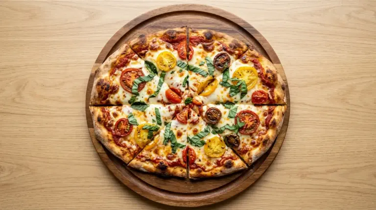 Tomato Basil Mozzarella Flatbread Pizza Recipe
