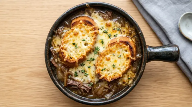 French Onion Beef Short Rib Soup Recipe