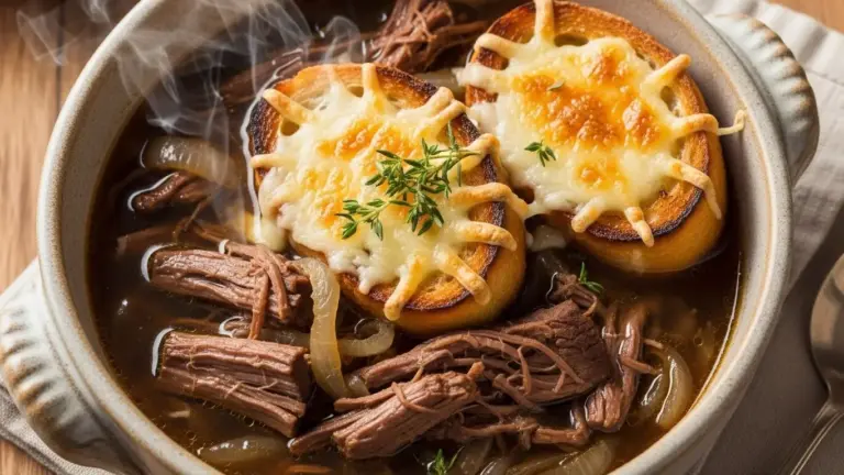 French Onion Beef Short Rib Soup Recipe