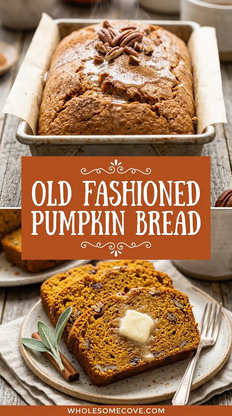 Old Fashioned Pumpkin Bread Recipe