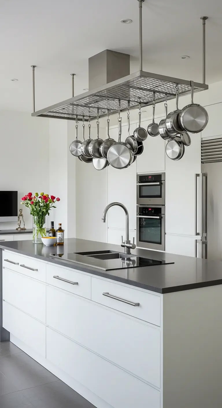 10. Space-Saving Pot Racks 10. Space-Saving Pot Racks