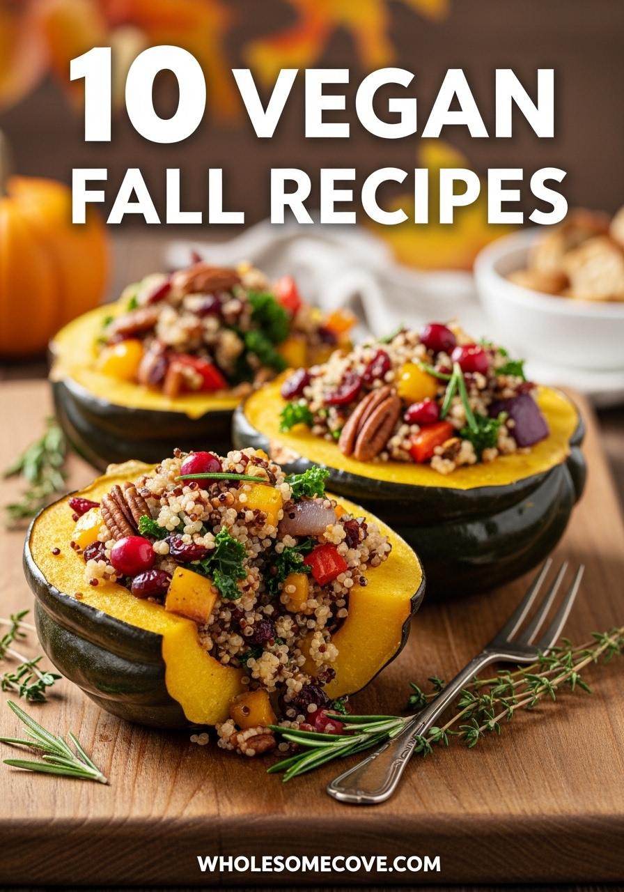 Vegan Stuffed Acorn Squash