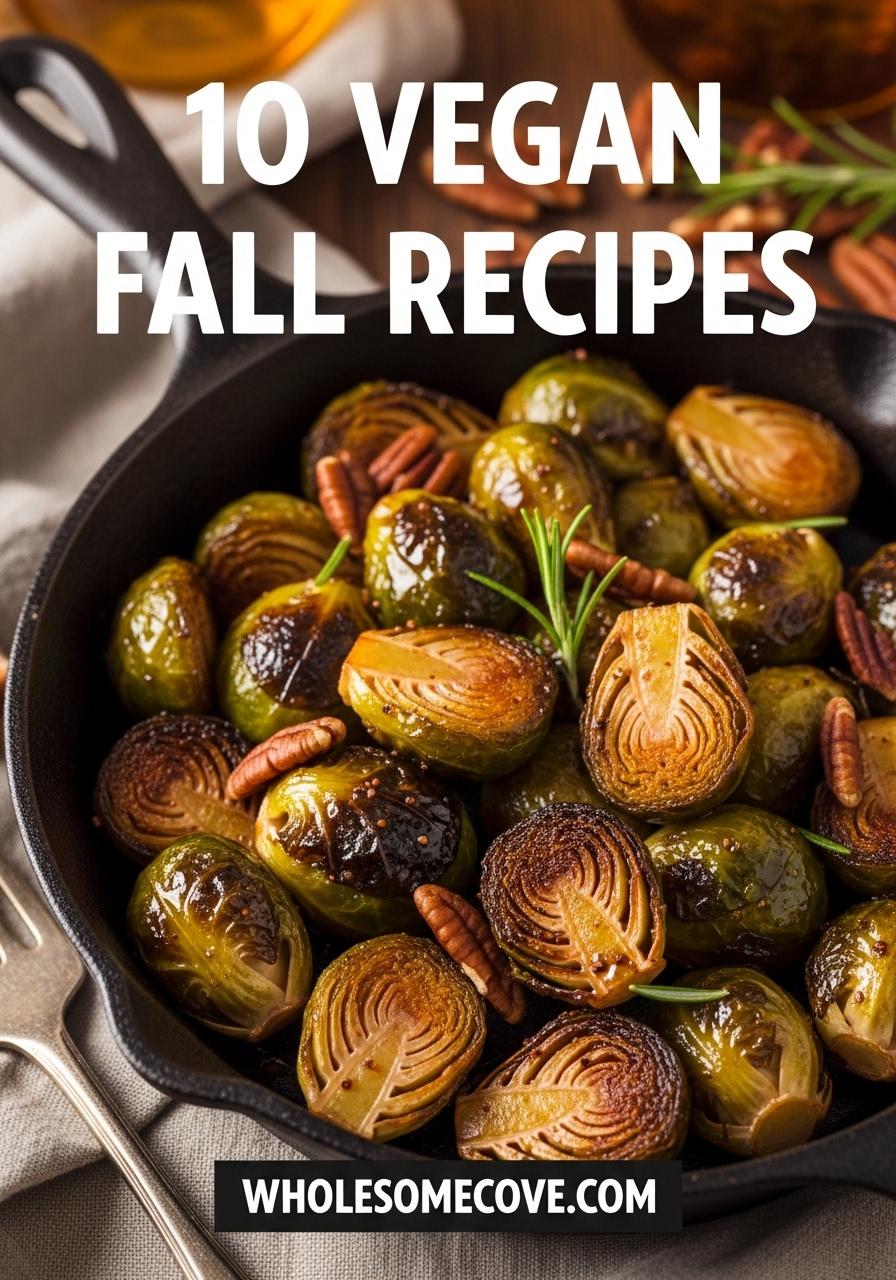 Vegan Roasted Brussels Sprouts with Maple Glaze