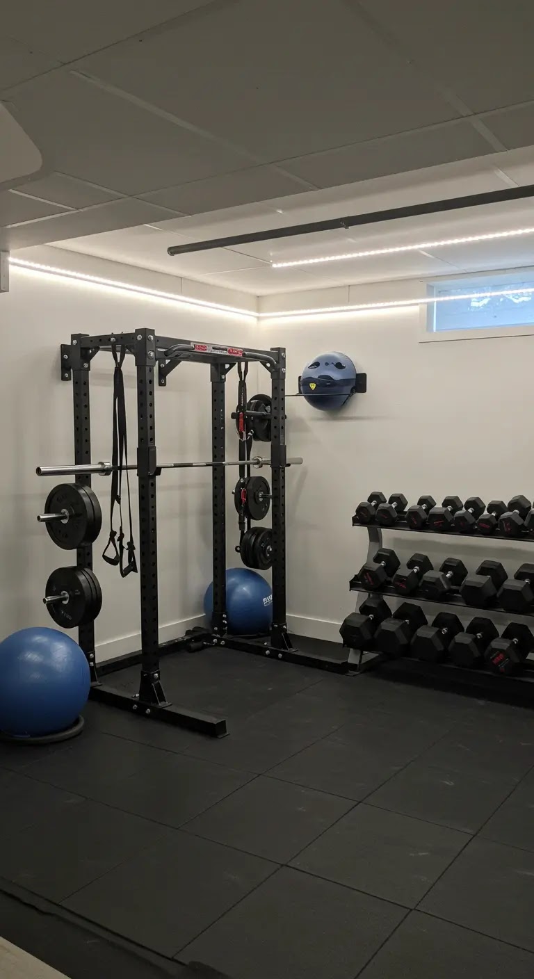 6. Basement Gym Setup 6. Basement Gym Setup