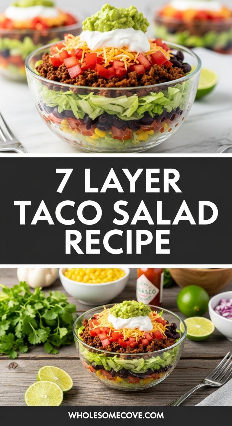 7 Layer Taco Salad Recipe - Potluck Salad Everyone Loves 7 Layer Taco Salad Recipe - Potluck Salad Everyone Loves