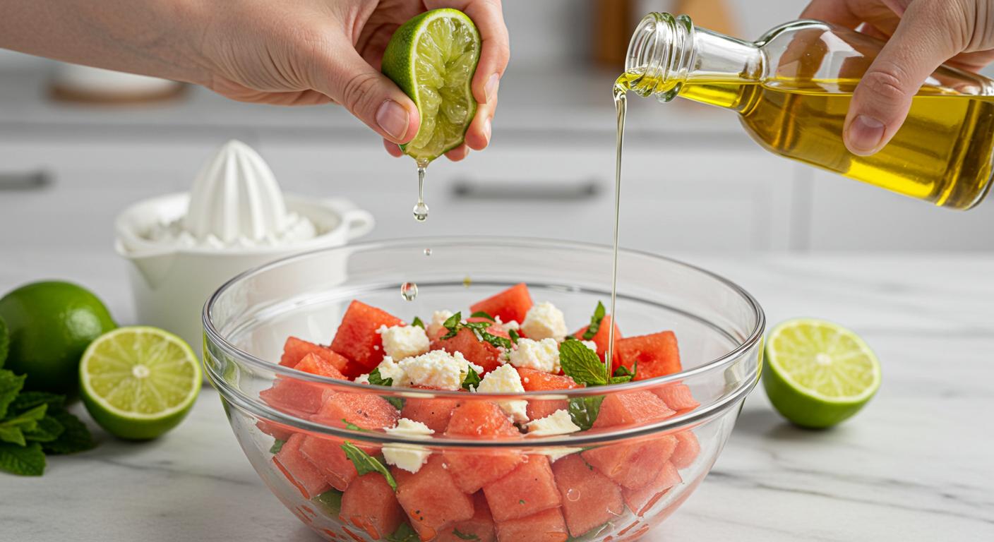 Add Lime Juice and Olive Oil Add Lime Juice and Olive Oil