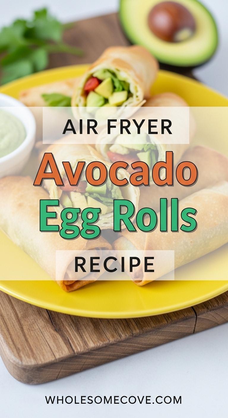 Air Fryer Avocado Egg Rolls Recipe - Quick Weeknight Snack Air Fryer Avocado Egg Rolls Recipe - Quick Weeknight Snack