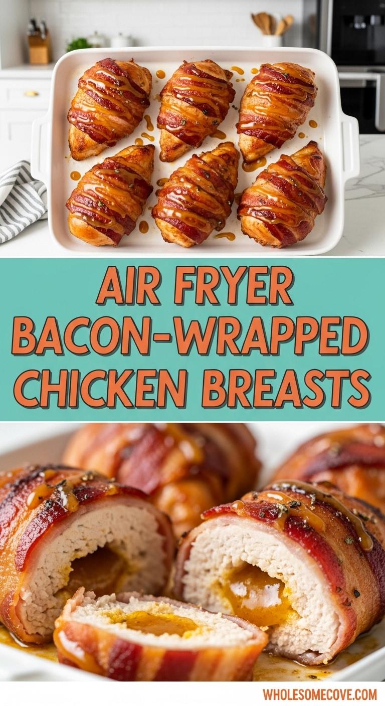 Air Fryer Bacon-Wrapped Chicken Breasts Recipe – Juicy & Crispy in 20 Mins Air Fryer Bacon-Wrapped Chicken Breasts Recipe – Juicy & Crispy in 20 Mins