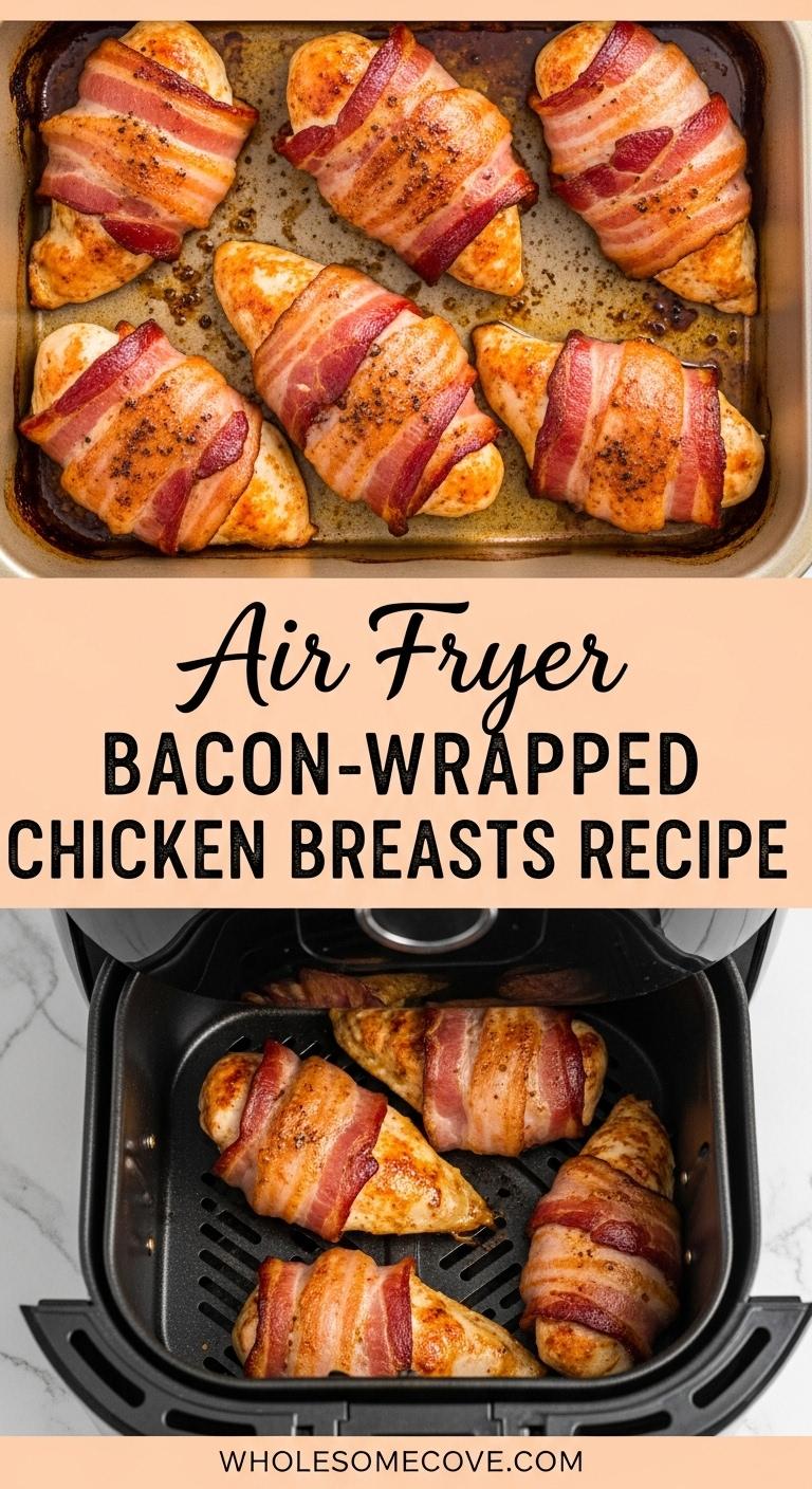 Air Fryer Bacon-Wrapped Chicken Breasts Recipe Air Fryer Bacon-Wrapped Chicken Breasts Recipe