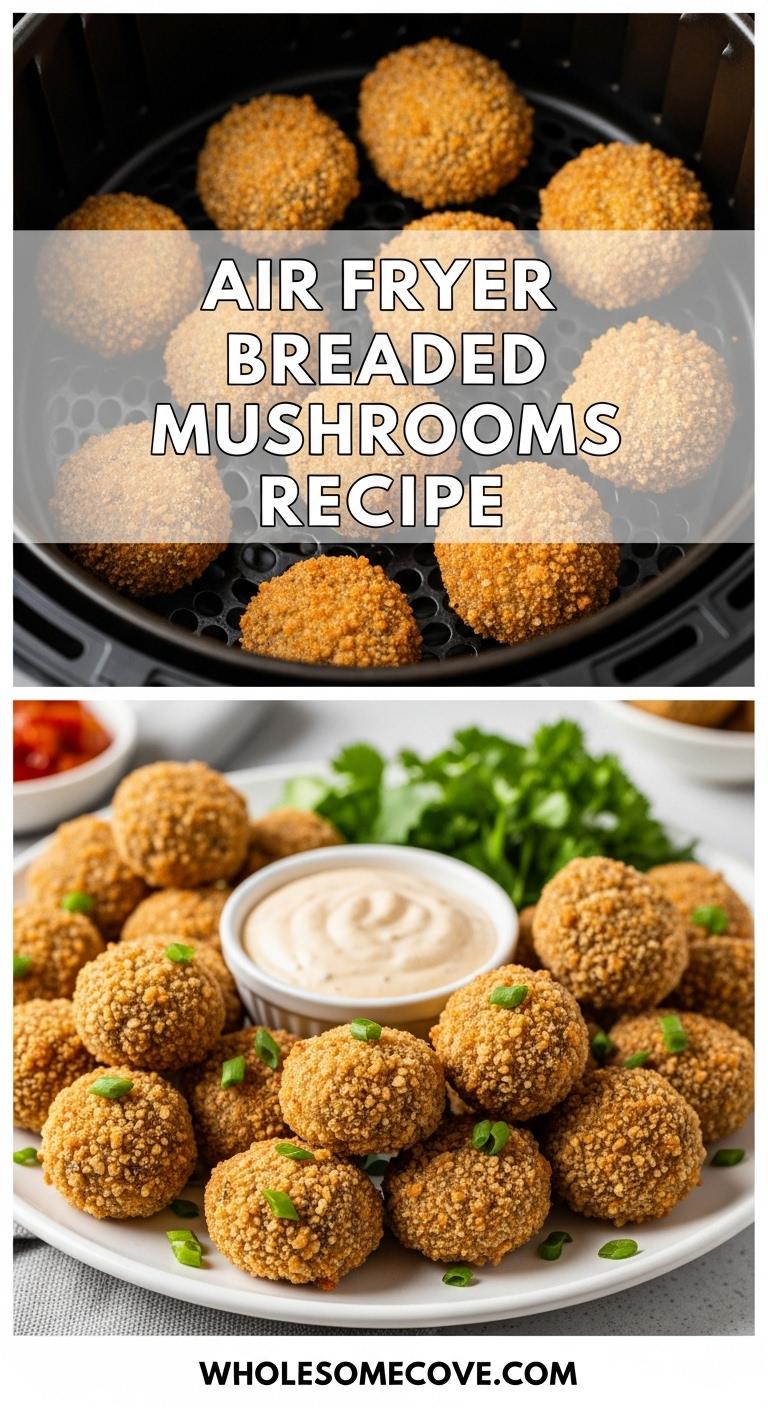 Air Fryer Breaded Mushrooms Recipe - Quick Meals Wonder Air Fryer Breaded Mushrooms Recipe - Quick Meals Wonder