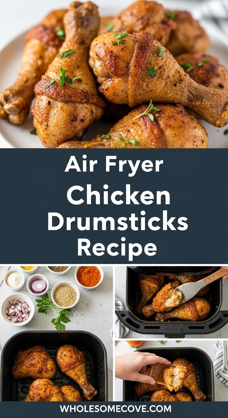 Air Fryer Chicken Drumsticks Recipe - Easy Weeknight Chicken Dinner Air Fryer Chicken Drumsticks Recipe - Easy Weeknight Chicken Dinner