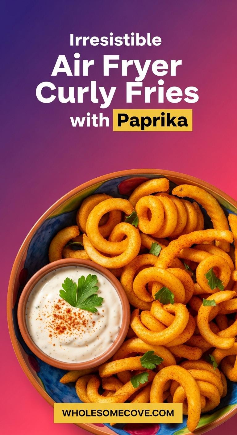 Air Fryer Curly Fries with Paprika Recipe - Kid Approved and Fun! Air Fryer Curly Fries with Paprika Recipe - Kid Approved and Fun!