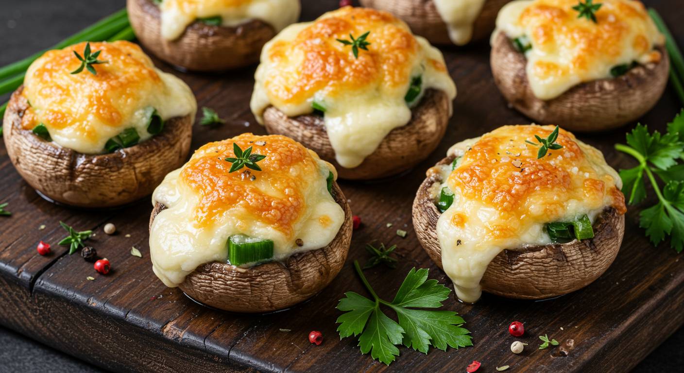 AirFryerHerbampCheeseStuffedMushroomsRecipe