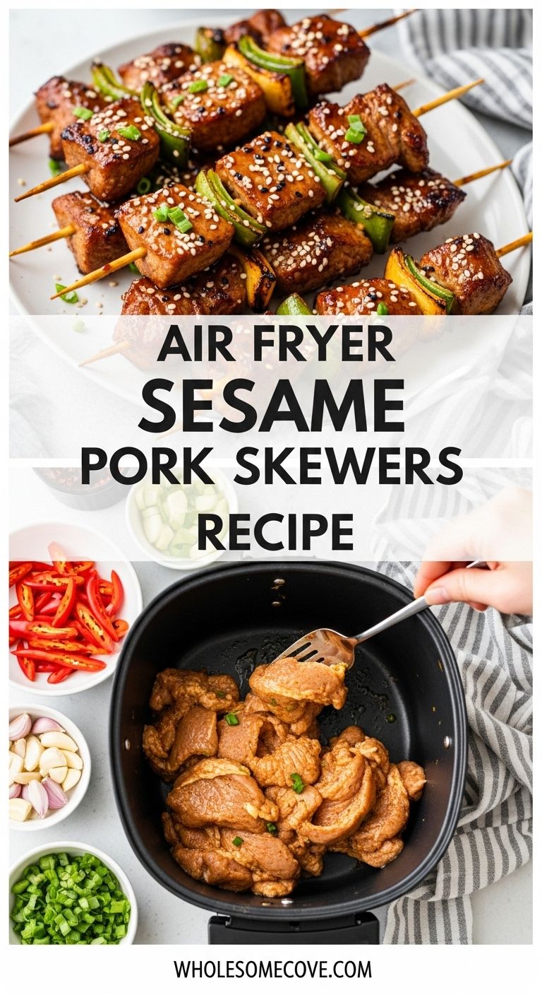 Air Fryer Sesame Pork Skewers Recipe - Try This Asian-Inspired Air Fryer Dish Air Fryer Sesame Pork Skewers Recipe - Try This Asian-Inspired Air Fryer Dish