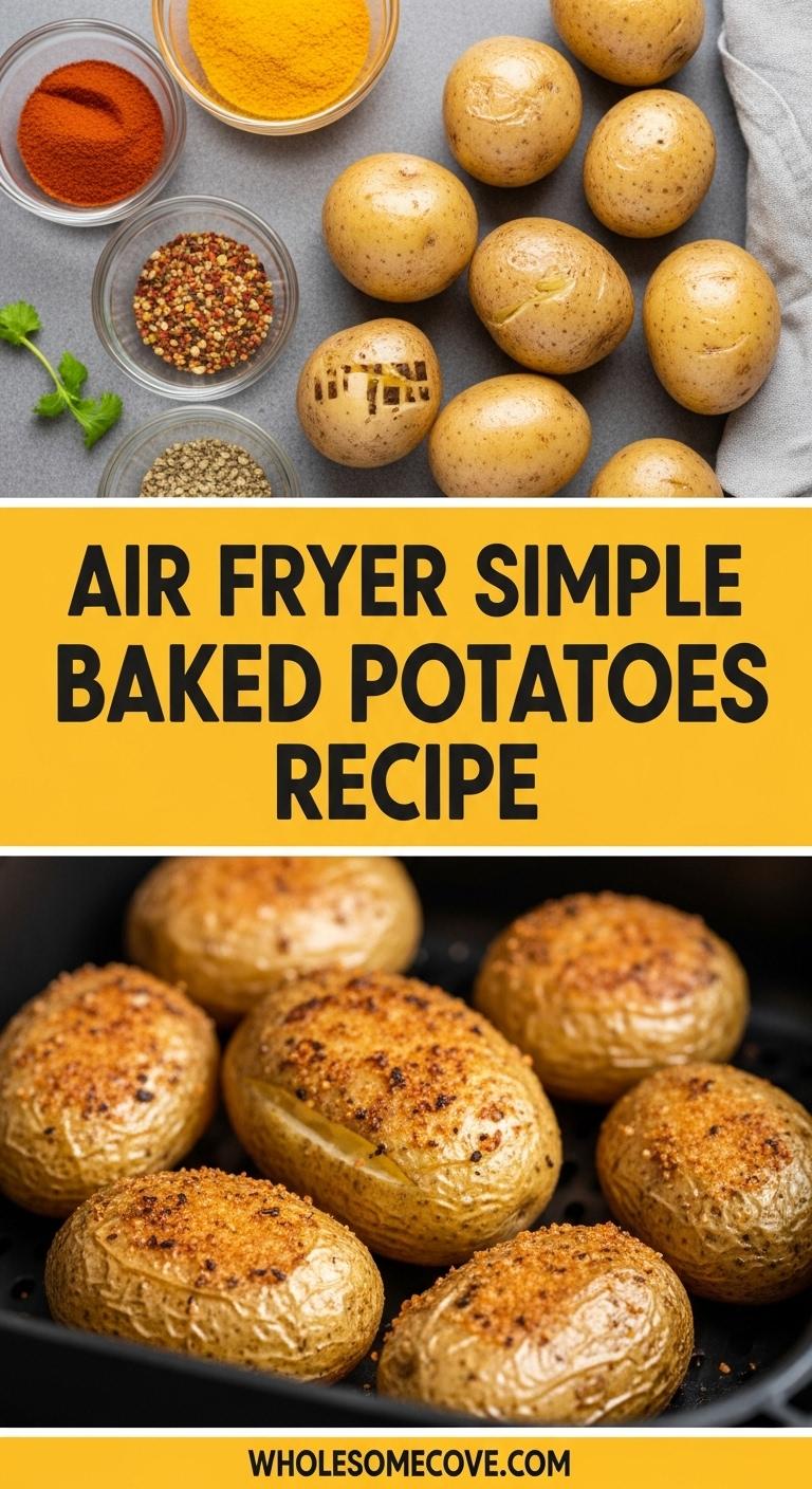 Air Fryer Simple Baked Potatoes Recipe – No-Fail Comfort Food