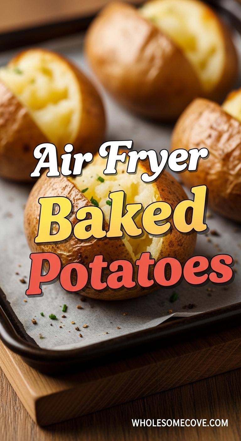 Air Fryer Simple Baked Potatoes Recipe – Vegan & Gluten-Free Idea