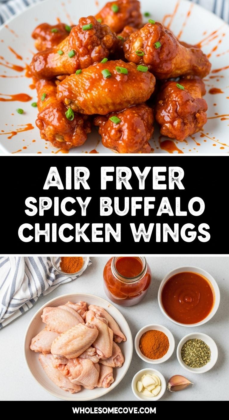 Air Fryer Spicy Buffalo Chicken Wings Recipe – Bold Flavor in Minutes Air Fryer Spicy Buffalo Chicken Wings Recipe – Bold Flavor in Minutes