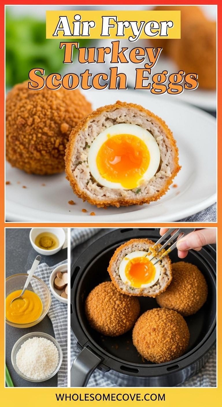 Air Fryer Turkey Scotch Eggs Recipe - Kid Friendly Clean Snack