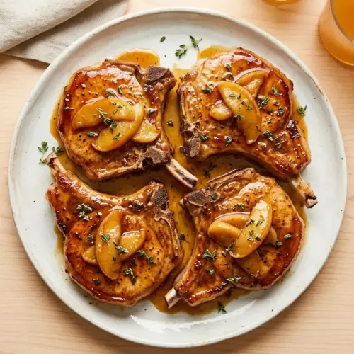 Apple Cider Glazed Pork Chops Recipe