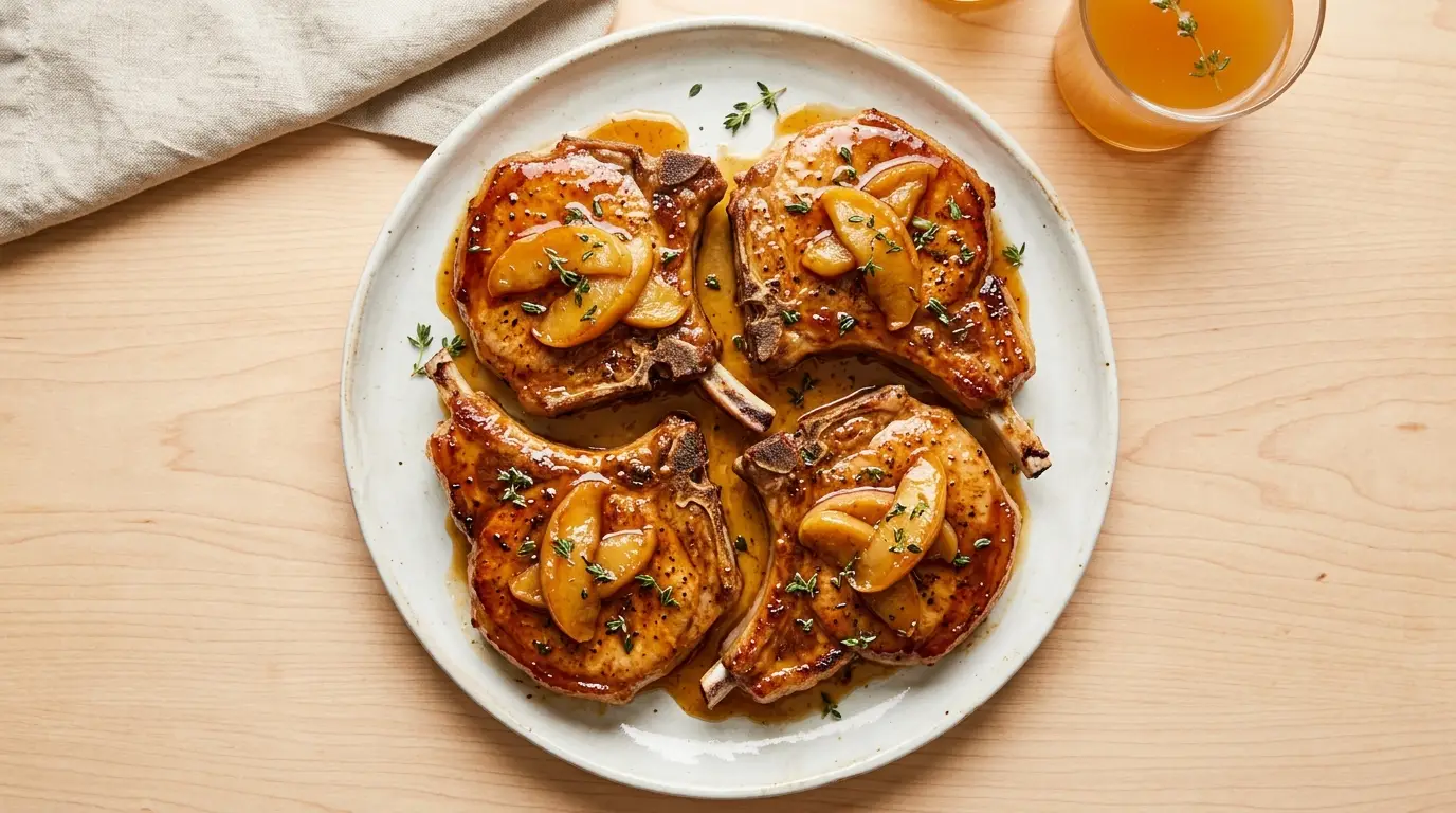 Apple Cider Glazed Pork Chops Recipe