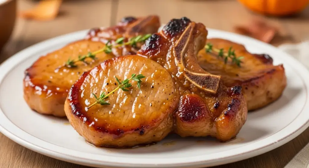 Apple Cider Glazed Pork Chops Recipe