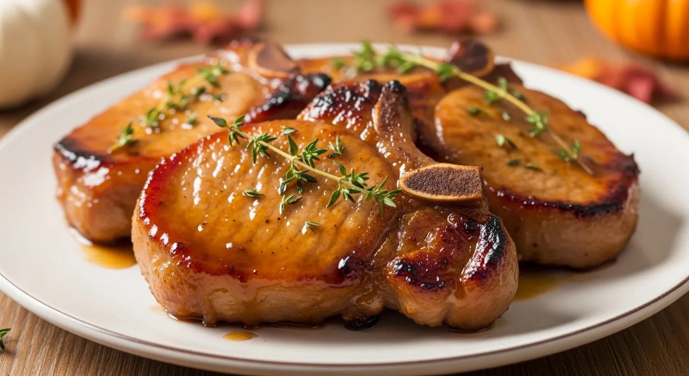 Apple Cider Glazed Pork Chops Recipe
