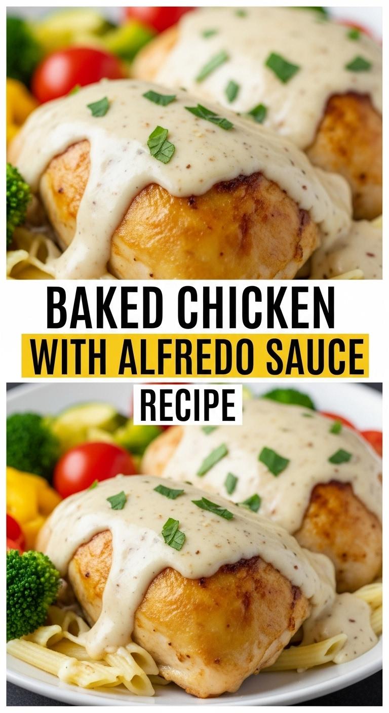 Baked Chicken With Alfredo Sauce Recipe Baked Chicken With Alfredo Sauce Recipe