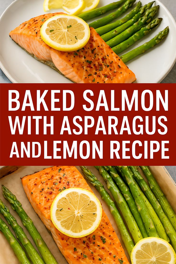 Baked Salmon with Asparagus and Lemon Recipe Baked Salmon with Asparagus and Lemon Recipe