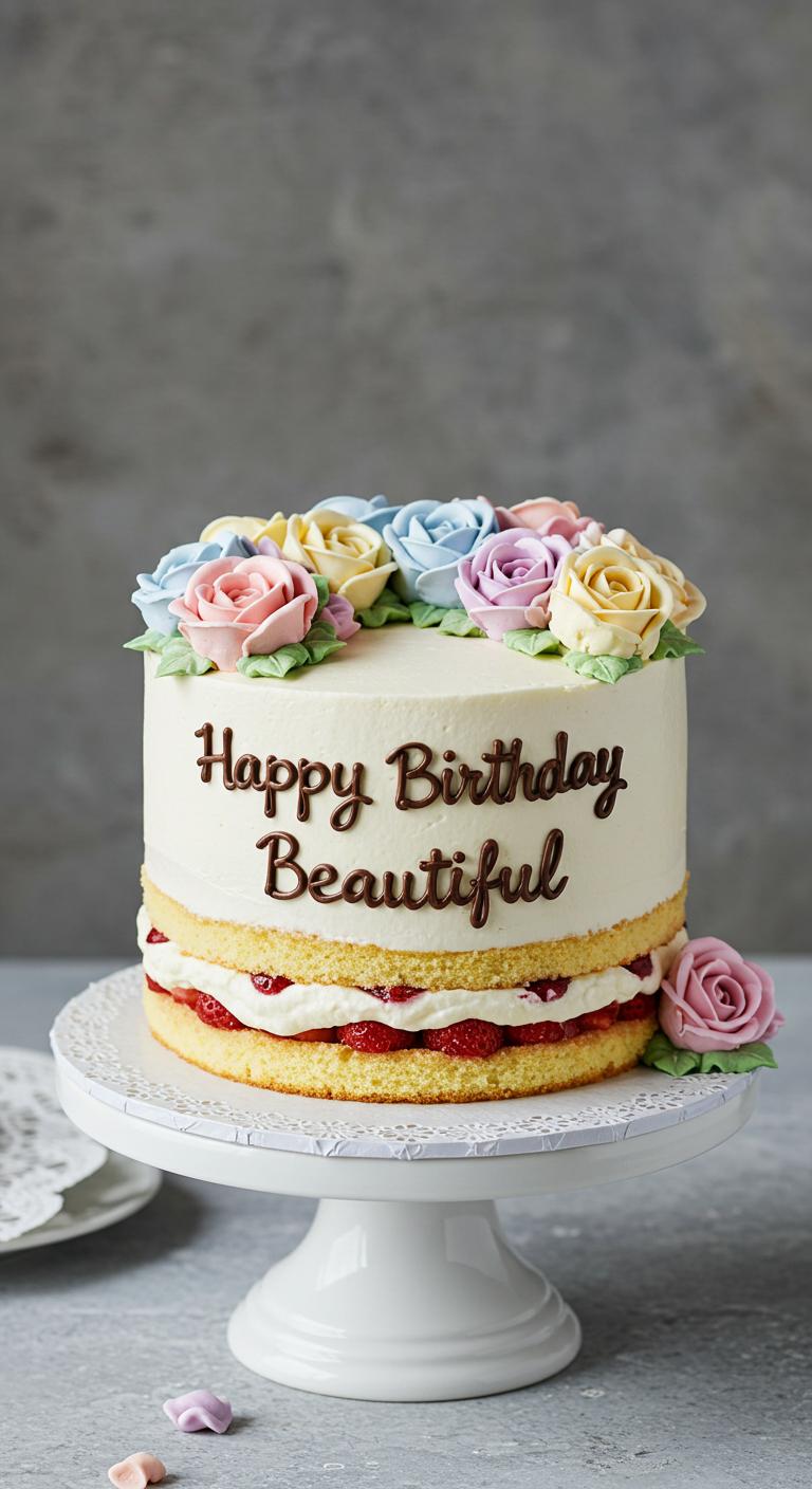 Berry Burst Floral Birthday Cake Berry Burst Floral Birthday Cake