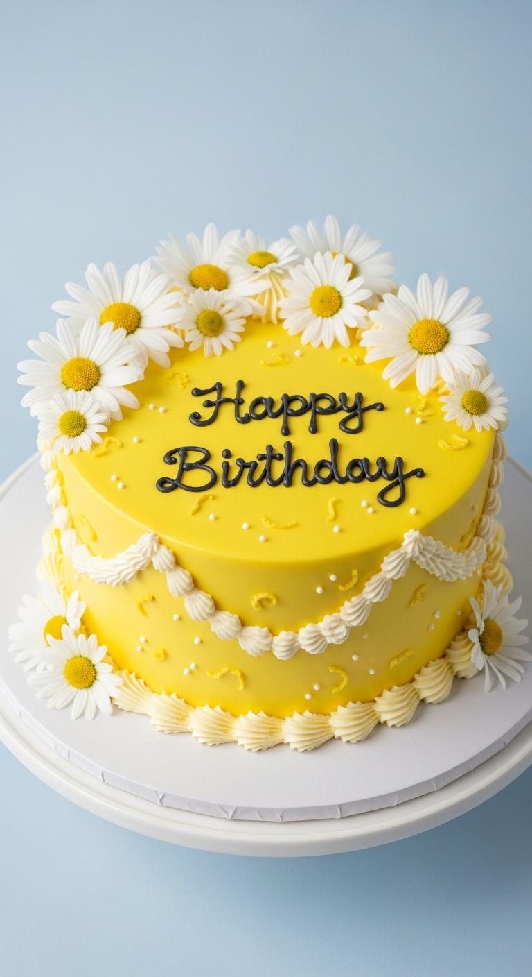 Sunny Daisy Birthday Cake Sunny Daisy Birthday Cake