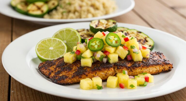 Blackened Fish with Pineapple Salsa Recipe