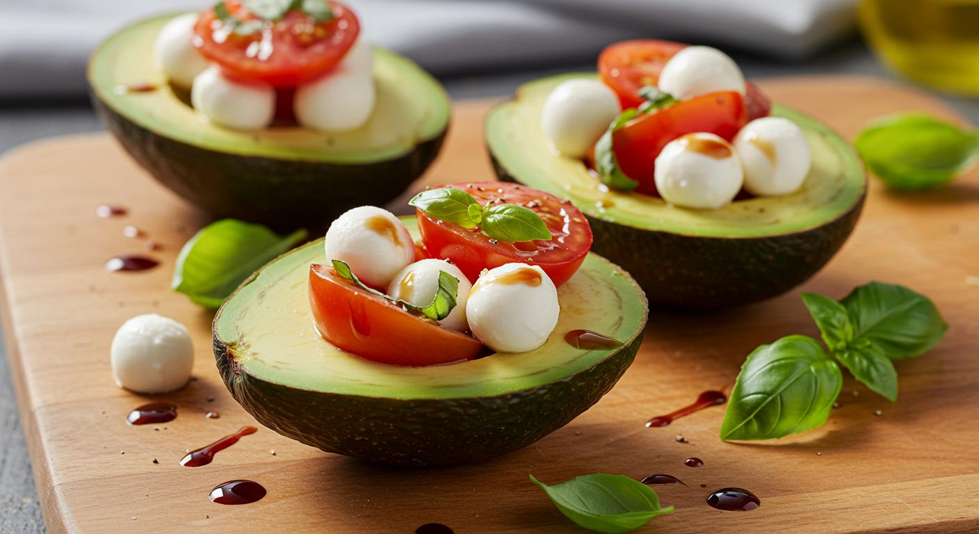 Caprese Stuffed Avocados Recipe