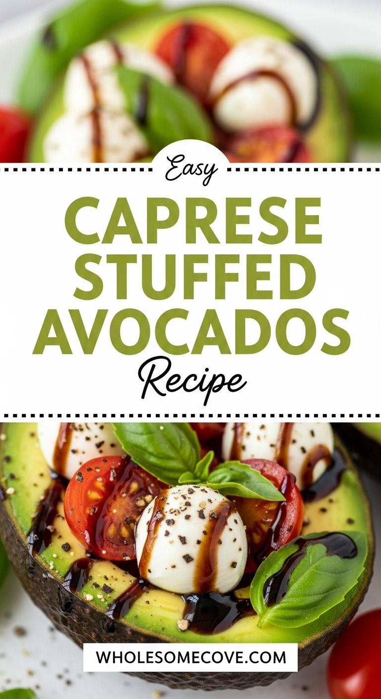 Caprese Stuffed Avocados Recipe – Refreshing Summer Dinner