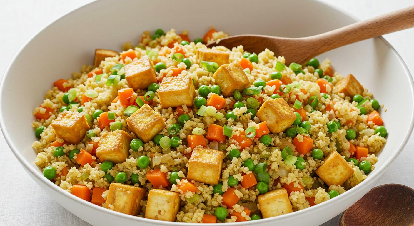 Cauliflower Fried Rice with Tofu Recipe