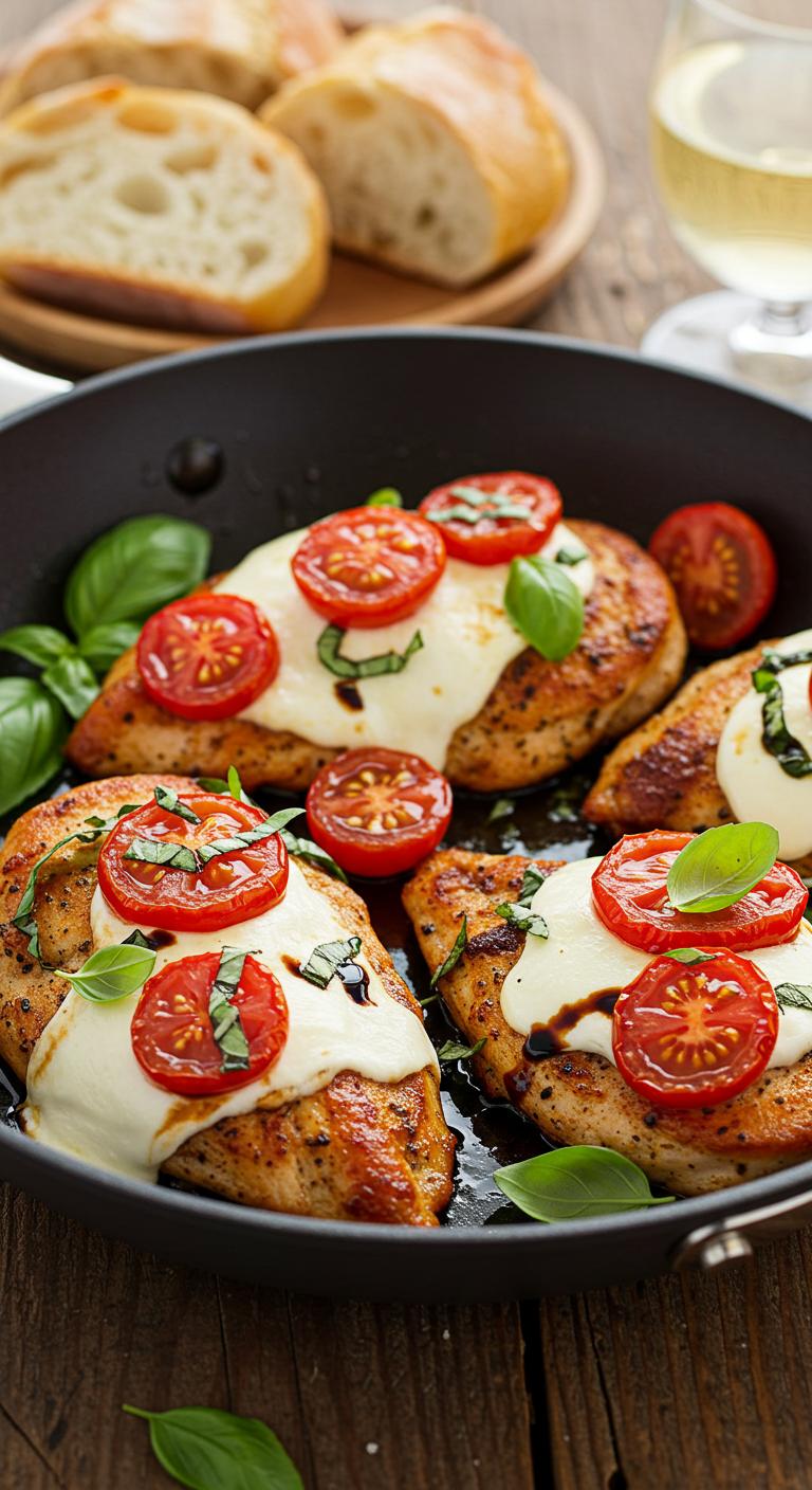 Chicken Caprese Skillet Chicken Caprese Skillet