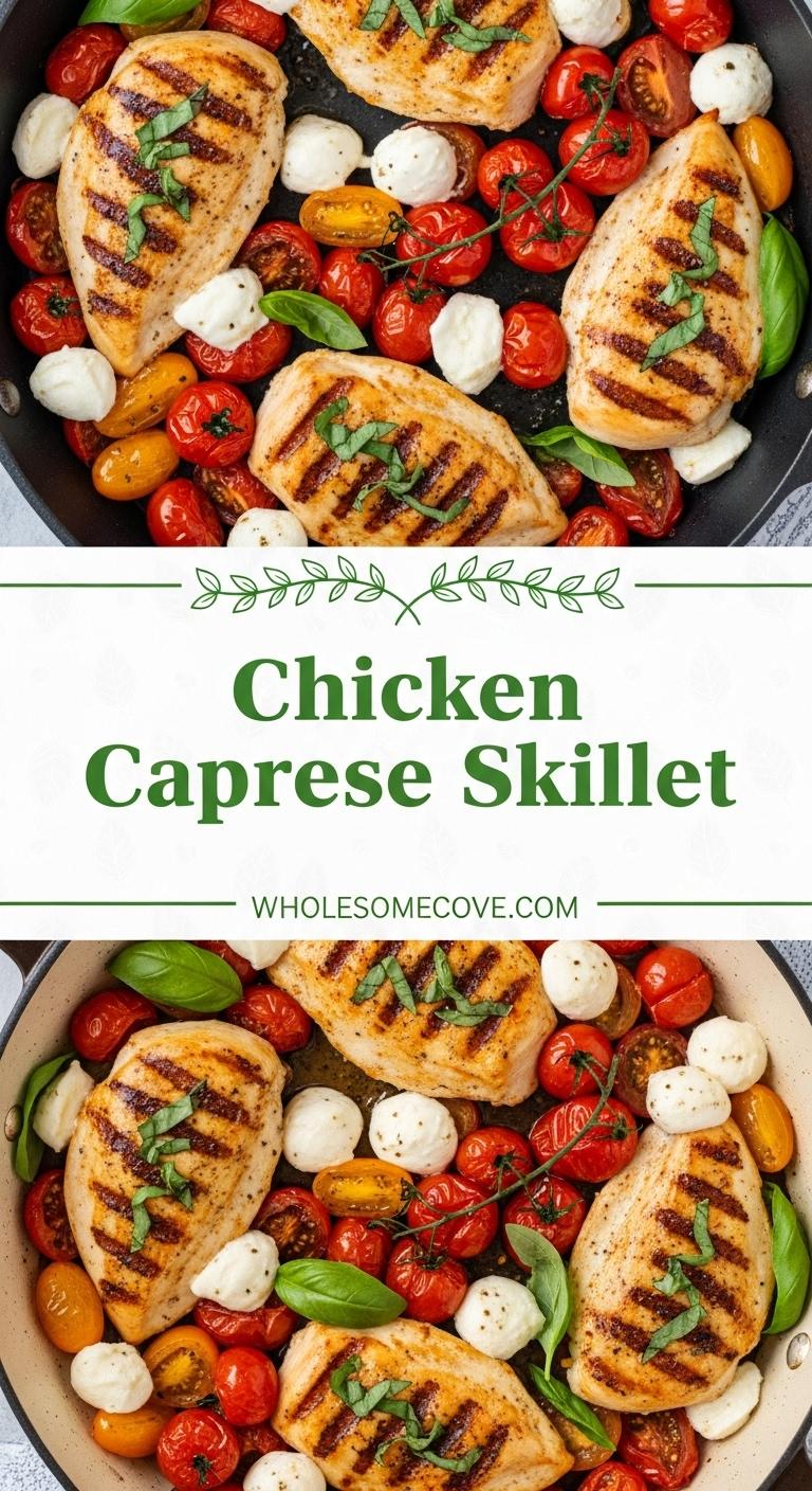 Chicken Caprese Skillet Recipe – 30 Minute Italian Meal