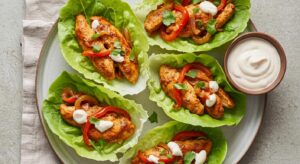 Chicken Fajita Lettuce Wraps Recipe