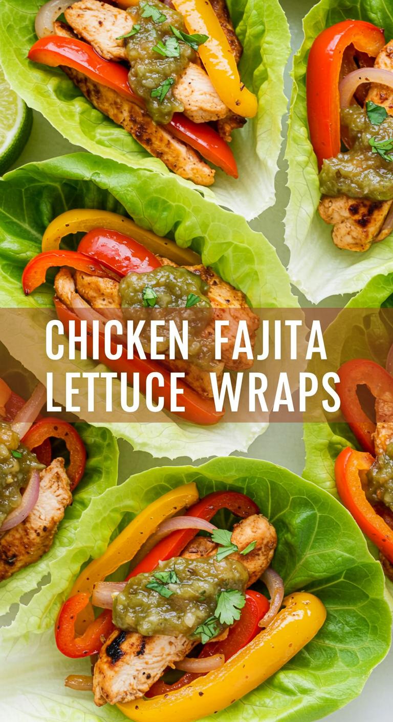 Chicken Fajita Lettuce Wraps Recipe Chicken Fajita Lettuce Wraps Recipe