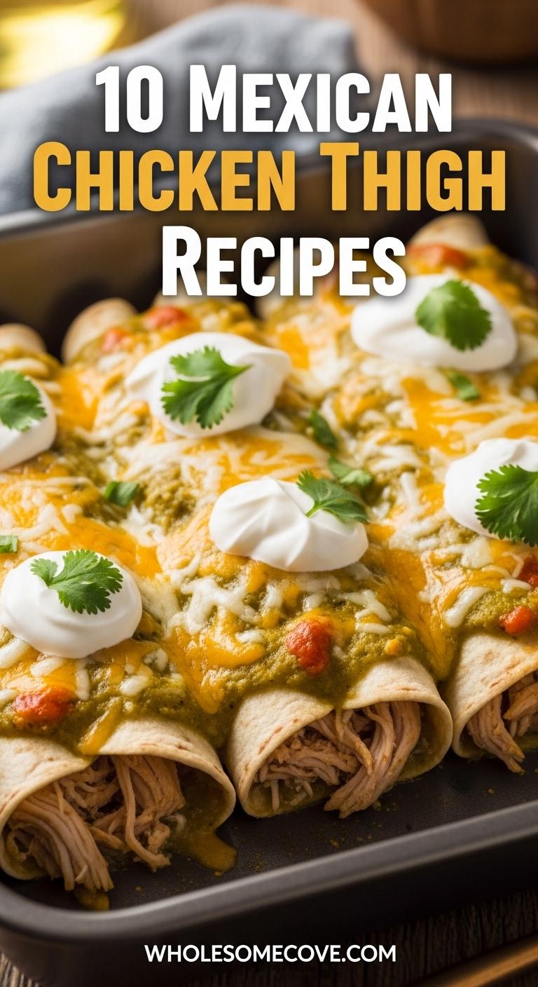 Chicken Thigh Enchiladas Verdes Chicken Thigh Enchiladas Verdes