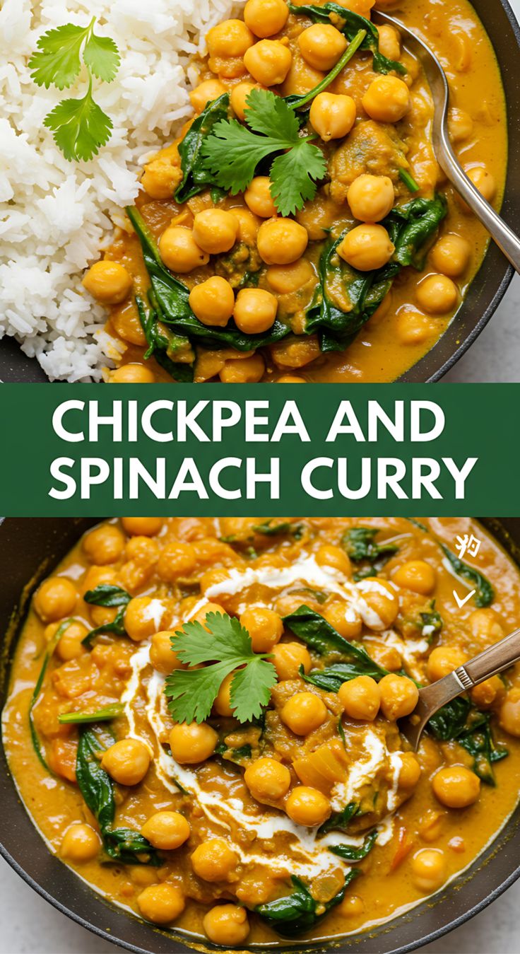 Chickpea and Spinach Curry Recipe Chickpea and Spinach Curry Recipe