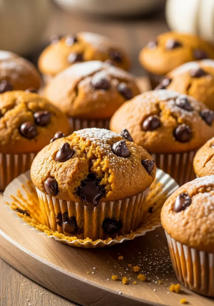Chocolate Chip Pumpkin Muffins