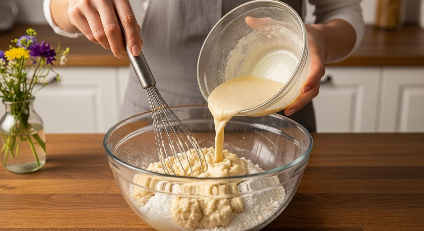 Combine Wet and Dry Ingredients Combine Wet and Dry Ingredients