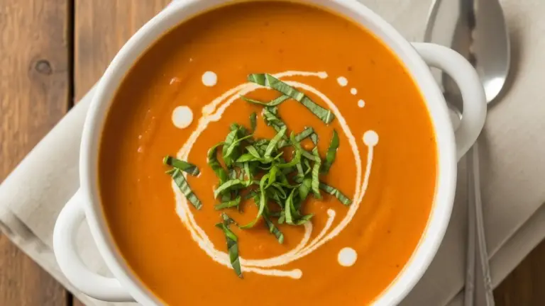 Creamy Tomato Basil Soup Recipe