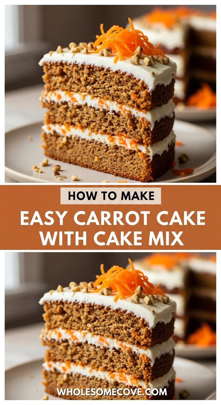 Easy Carrot Cake Recipe with Cake Mix That’s Always Moist Easy Carrot Cake Recipe with Cake Mix That’s Always Moist