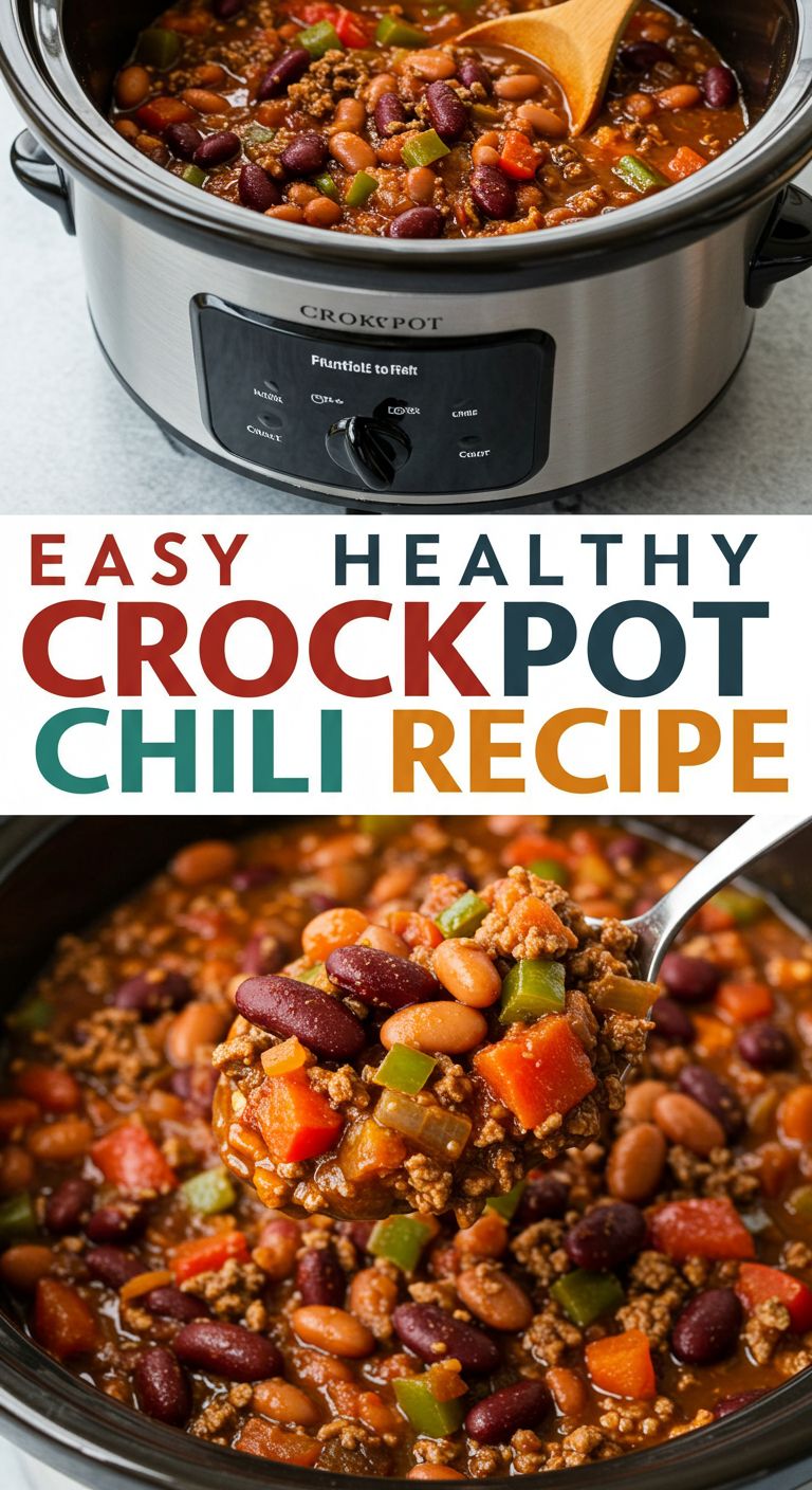 Easy Healthy Crockpot Chili Recipe